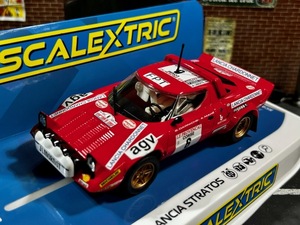 1/32 SCALEXTRIC C3930 Lancis Stratos Tour De Course Rally 1975 No.6 Bernard Daniche スロットカー