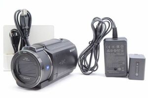超美品★SONY ソニー Handycam FDR-AX45A ブラック 内蔵メモリー64GB 光学ズーム20倍 空間光学手ブレ補正 4K ビデオカメラ 03042