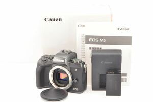 美品★Canon キャノン EOS M5 ボディ ブラック ミラーレス一眼カメラ★元箱付き R1448