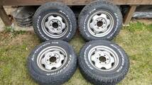 ニッサン　キャラバン　純正スチールホイール　BFグッドリッチ　215/75R15_画像1