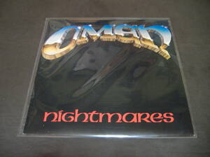 【中古レコード】OMEN「NIGHTMARES」【欧州盤/ROAD RUNNER/METAL BLADE/USメタル/80's metal/80年代メタル/再生確認済】