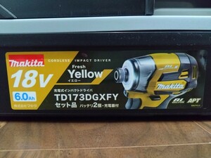 マキタ 18v 充電式 インパクトドライバ TD173DGXFY フレッシュイエロー 本体＋ケース　未使用　makita