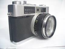 カ/Konica/コニカ/EE-MATIC Deluxe/フィルムカメラ/シルバー/レンズ固定式/HEXANON/絞り1:2.8/f=40mm/外観 光学ダメージ有★祭カ-2707★_画像3