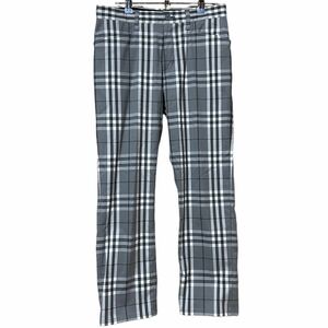 美品 BURBERRY GOLF バーバリー ゴルフ ゴルフウェア ゴルフパンツ 76 チェック ストレッチパンツ