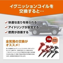 イグニッションコイル ホンダ オデッセイ RB1/RB2 4本set ダイレクト イグニッションコイル 30520-RRA-007/30520-PCX-007/30520-RWC-A01_画像2