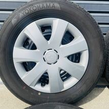 ダイハツ ミラ カスタム 純正 ホイール 夏タイヤ 4本セット 145/80R13 ヨコハマ ECOS ES31 13×4J pcd100 鉄 ホイールカバー L275S L285S_画像5