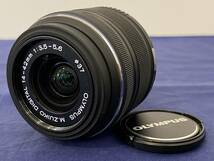 ★☆オリンパス OLYMPUS M.ZUIKO DIGITAL 14-42mm F3.5-5.6 II R ブラック マイクロフォーサーズ 中古品☆★_画像1