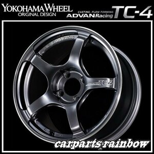 ★YOKOHAMA WHEEL ADVAN Racing TC-4 forEuropeanCars 15×7.0J/7J 4/100 +30★GMR/レーシングガンメタリック★新品 2本価格★