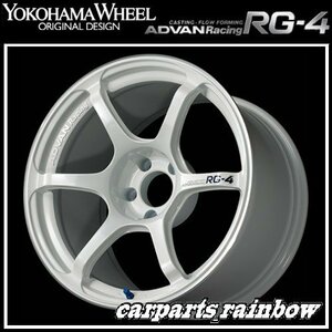 ★YOKOHAMA WHEEL ADVAN Racing RG-4 forEuropeanCars 17×8.0J/8J 4/100 +35★WMR/レーシングホワイトメタリック★新品 1本価格★