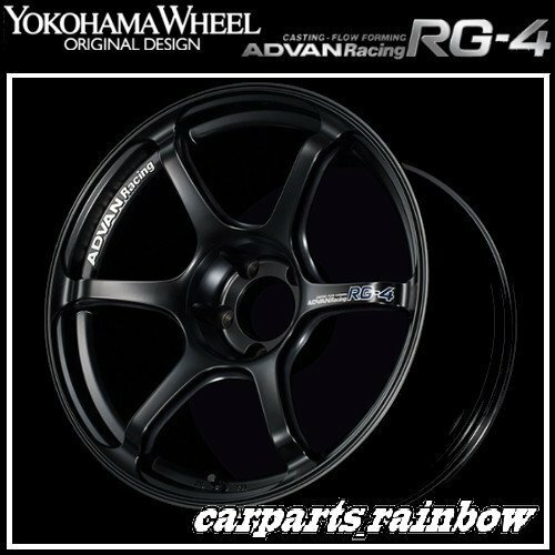 ★YOKOHAMA WHEEL ADVAN Racing RG-4 forJaoaneseCars 17&#215;7.5J 4/100 +38★SGB/セミグロスブラック★新品 4本価格★