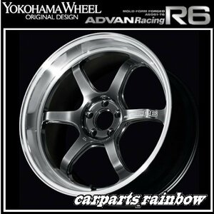 ★YOKOHAMA WHEEL ADVAN Racing R6 forJaoaneseCars 20×8.5J 5/114.3 +38★MPB/ハイパープラチナブラック★新品 4本価格★