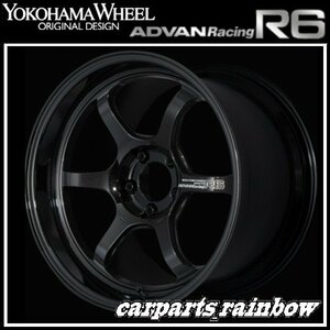 ★YOKOHAMA WHEEL ADVAN Racing R6 forJaoaneseCars 18×8.0J/8J 5/114.3 +45★TBK/レーシングチタニウムブラック★新品 4本価格★