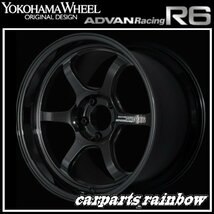 ★YOKOHAMA WHEEL ADVAN Racing R6 forJaoaneseCars 18×8.0J/8J 5/114.3 +45★TBK/レーシングチタニウムブラック★新品 1本価格★_画像1