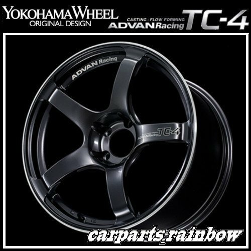 ★YOKOHAMA WHEEL ADVAN Racing TC-4 forJaoaneseCars 16&#215;8.0J/8J 5/114.3 +35★GMR/レーシングガンメタリック★新品 4本価格★