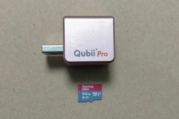 Qubii Pro SDカードリーダー 64GB MicroSD付き