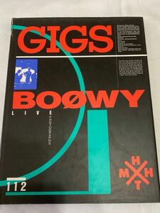 GIGS BOOWY LIVE Live photoalbum Himuro Kyosuke Hotei Tomoyasu 1987 year that time thing 