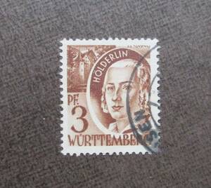 GERMAN IN WURTTEMBERG　SCカタログ＃8N2　　3pf　　使用済　　中古品