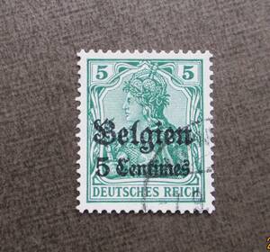 BELGIUM　　SCカタログ＃N2　　5c on 5pf　　使用済　　中古品