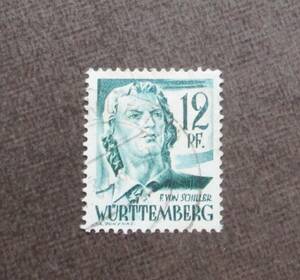 GERMAN IN WURTTEMBERG　SCカタログ＃8N4　　12pf　　使用済　　中古品