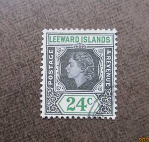 LEEWARD ISLANDS　　SCカタログ＃142　　24c　　使用済　　中古品