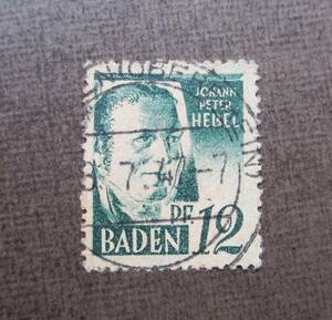 GERMAN IN BADEN　　SCカタログ＃5N4　　12pf　　使用済　　中古品