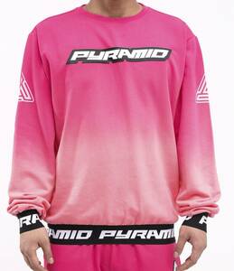 日本未入荷 【2XL】 ブラックピラミッド BLACKPYRAMID クリスブラウン DIP DYE トレーナー タイダイ PINK パステル ピンク 綿 USA正規品