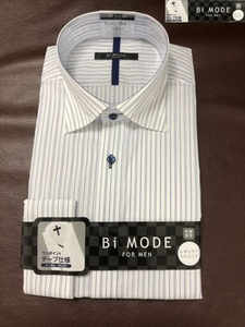 Bi MODE　ビ・モード 形態安定 長袖ドレスシャツ レギュラーシルエット L（41-84）/269