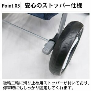 1円～売り切り ペットバギー コンパクト 小型犬 中型犬 ペットカート クッション 4輪 折りたたみ 犬 猫 ペット用品 お出かけ PB-01BRの画像6