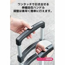 1円～ 売り切り キャリーカート 折りたたみ式 ハンドトラック 360度回転 静音 耐荷重80kg 大型タイヤ 高さ調節 アルミニウム合金 CC-01_画像7