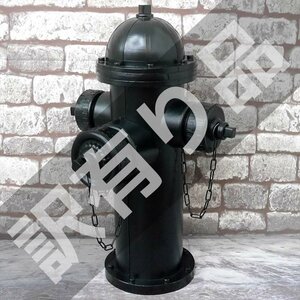  translation have [BZ-17] american retro . fire plug ornament objet d'art miscellaneous goods model american miscellaneous goods tin plate iron Vintage black black WK-32