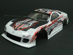 【激安・塗装済み】1/10 ドリフトラジコンカー用 スペアボディー　マツダ ＲＸ-7 FD3S タイプ 白2