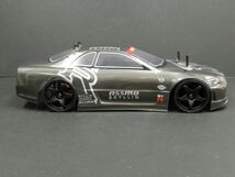 ☆Li-ionバッテリー☆ 2.4GHz 1/10 ドリフトラジコンカー R32 GTR タイプ ガンメタ【ターボ機能付き・塗装済み完成品・フルセット】_画像5