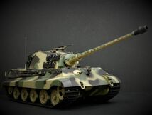 【Ver.7.0・赤外線ユニット・BB弾発射・サウンド・発煙仕様 2.4GHz】1/16 キングタイガー ヘンシェル砲塔 ☆Heng Long(ヘンロン)製_画像4