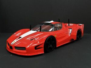 *Li-ion battery * 2.4GHz 1/10 drift radio controlled car Ferrari type red [ turbo with function * has painted final product * full set ]