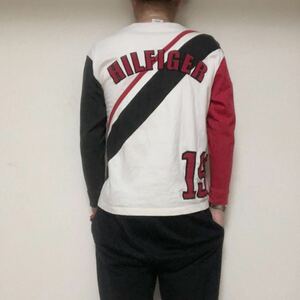 ビンテージ　Tommy Hilfigerトミーヒルフィガー　ロングTシャツS