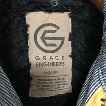 グレースエンジニアーズ GRACE ENGINEERS中綿　ヒッコリー　つなぎ ツナギ 2L_画像3