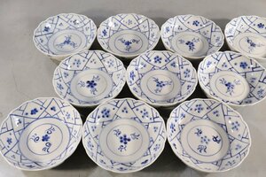 E369 Imari .. plate 10 sheets / seal plate / peace antique / Japanese-style tableware / cooking plate / antique vessel 