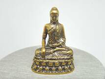 2000327142-２真鍮釈迦仏像 純銅の仏像 真鍮工芸ギフト新品・未使用品_画像5