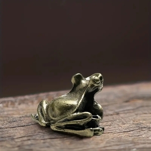 3920572658-5 1 piece bronze made. small frog ... is good frog ( money . frog )