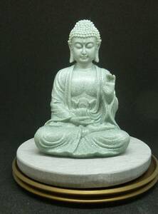 1499733322-2 1個 1pc 仏像、内ライトサンドストーン仏像、小さな人工石仏