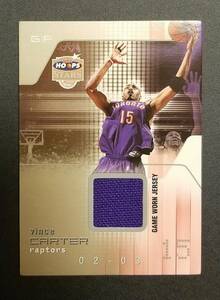 ☆大人気ジャージ☆Vince Carter 2002-03 Hoops Stars Superstars Game-Used！