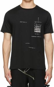 タカヒロミヤシタザソロイスト　GEO MORSE TEE シャツ ブラック 半袖 Tシャツ 黒