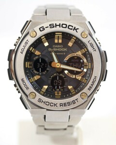 Y6154#◆中古品◆CASIO カシオ G-SHOCK G-STEEL 電波ソーラー GST-W110D-1A9JF