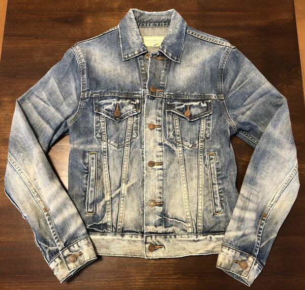 Denim & Supply Ralph Lauren ラルフローレン ヴィンテージ加工 デニム トラッカー ジャケット Gジャン XS JPN/S相当 インディゴブルー