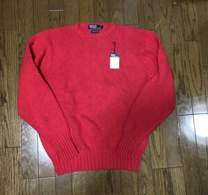 90sヴィンテージ Polo ラルフローレン コットンニット セーター 新品 デッドストック品 サイズL