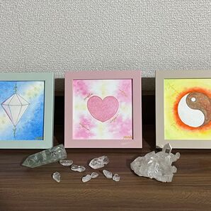 チャクラヒーリング3枚セット 水彩画