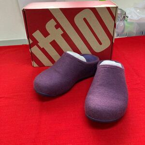 【fitflop シャビフェルト サンダル】ファッション 小物 パープル【B4-2①】0301