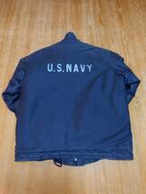 大阪 MASH 復刻 NAVY DECK JACKET デッキ ジャケット N-1 Blue CONT. NXss 23615 サイズ表記42 M.O.C. Ltd. Inc 絶版品_画像2