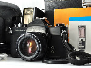 ペンタックス Asahi Pentax Spotmatic SP カメラ + SMC Takumar 50mm f1.4 レンズ #c105