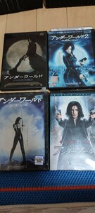 中古DVD：アンダーワールド＋アンダーワールド2エボリューション＋アンダーワールドビギンズ＋アンダーワールド覚醒　レンタル版+